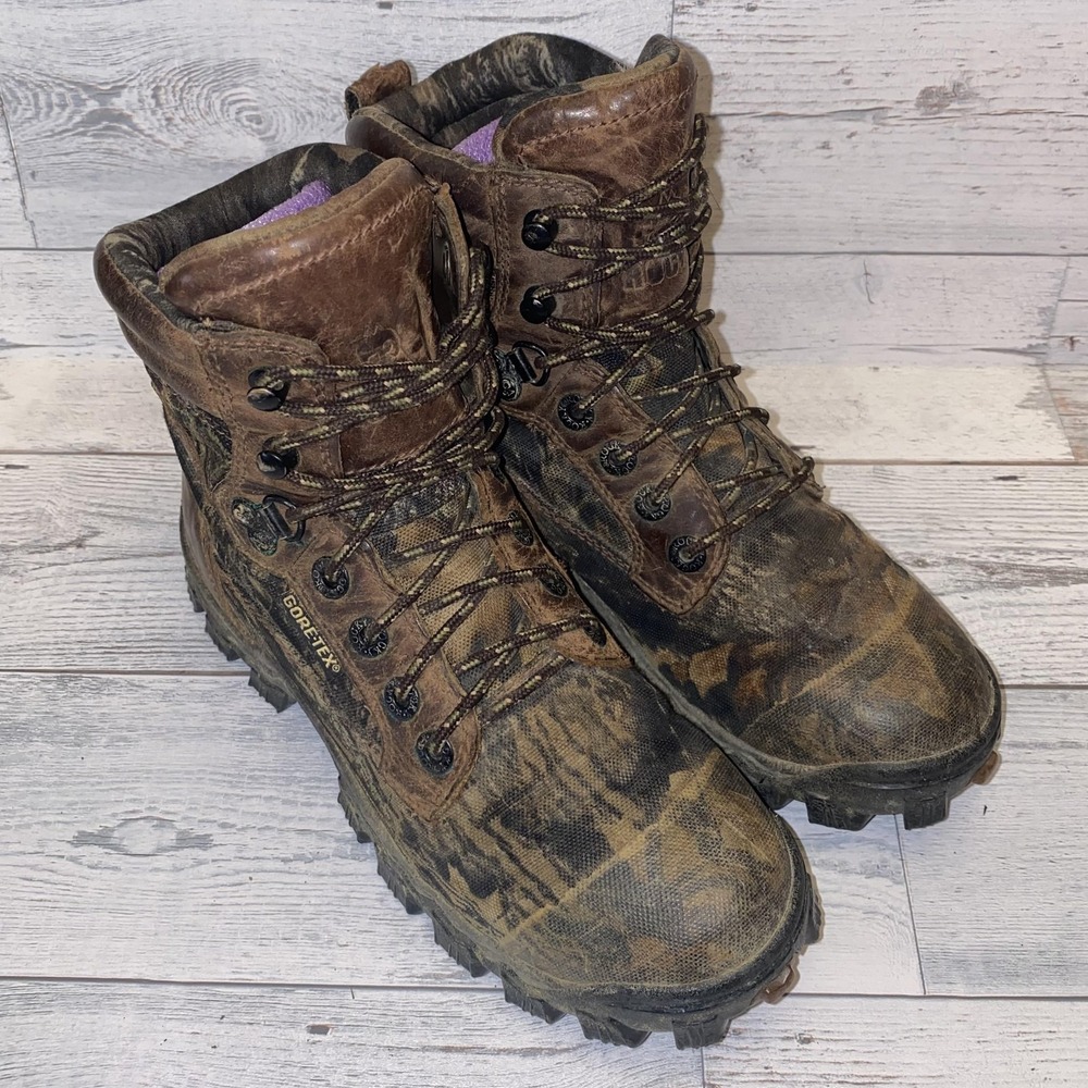 Durable Brown Camo Women's Boots
